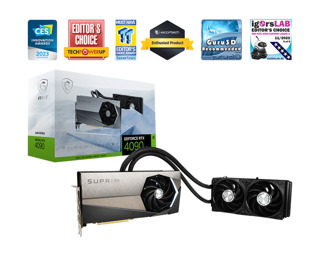 MSI GeForce RTX® 4090 SUPRIM LIQUID X 24G