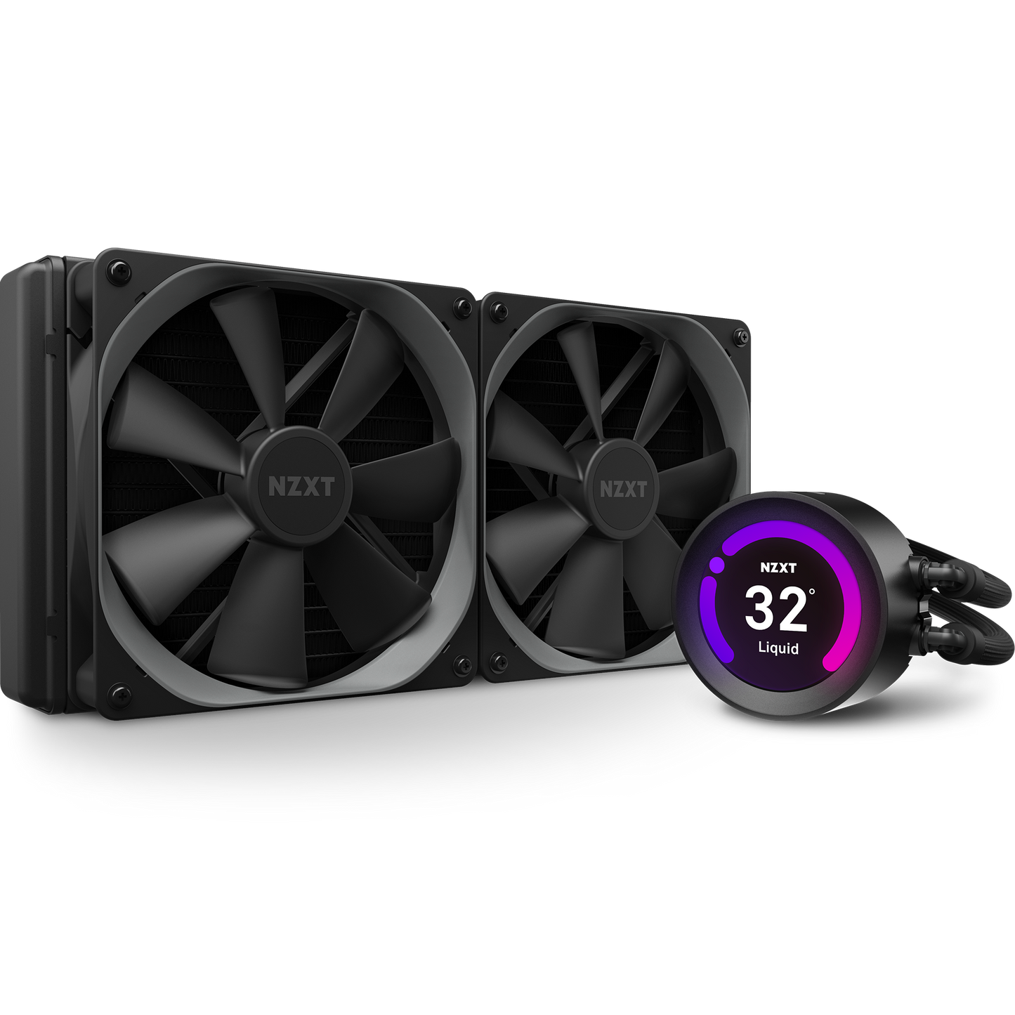 NZXT Kraken Z63 280mm with LCD Monitor CPU Liquid Cooler - Matte Black