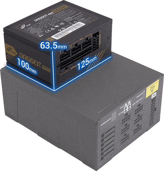 FspLifeStyle DAGGER PRO 850W Gold Full Modular 金牌全模組火牛