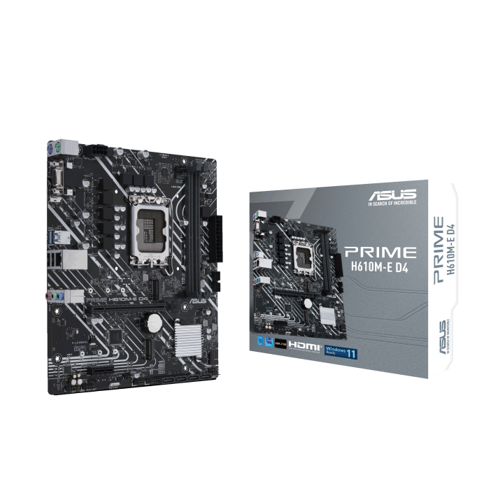 ASUS PRIME H610M-E D4 MATX底板