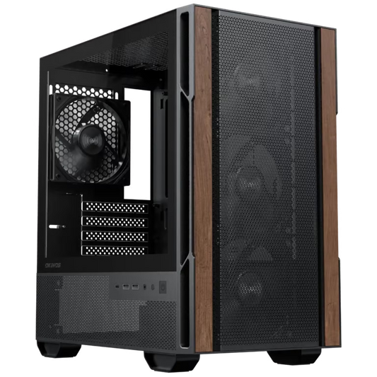 Okinos Cypress 3 Wood MATX 機箱 【預裝4把PWM風扇】