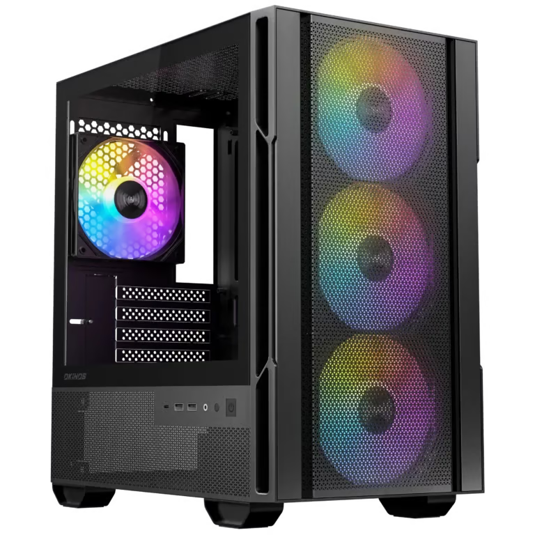 Okinos Cypress 3 ARGB MATX 機箱 【預裝4把ARGB風扇】