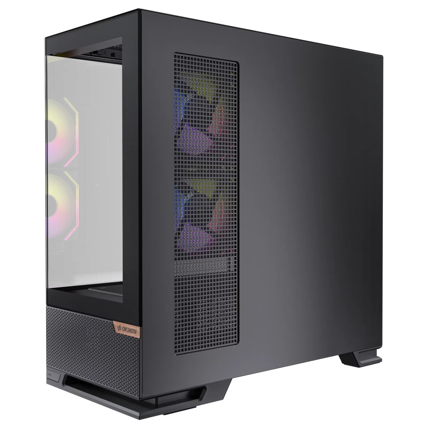 Okinos AQUA 6 Infinity ATX 機箱 【預裝3把ARGB風扇】