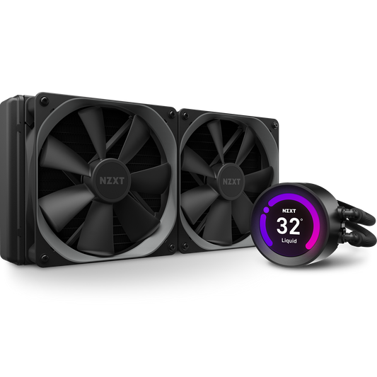 NZXT Kraken Z63 280mm with LCD Monitor CPU Liquid Cooler - Matte Black