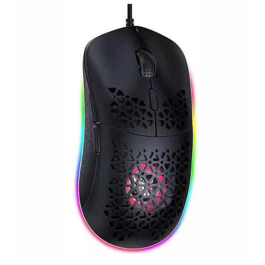 ONIKUMA CW911 Wired Gaming Mouse Hollow Honeycomb Shell (Black)
