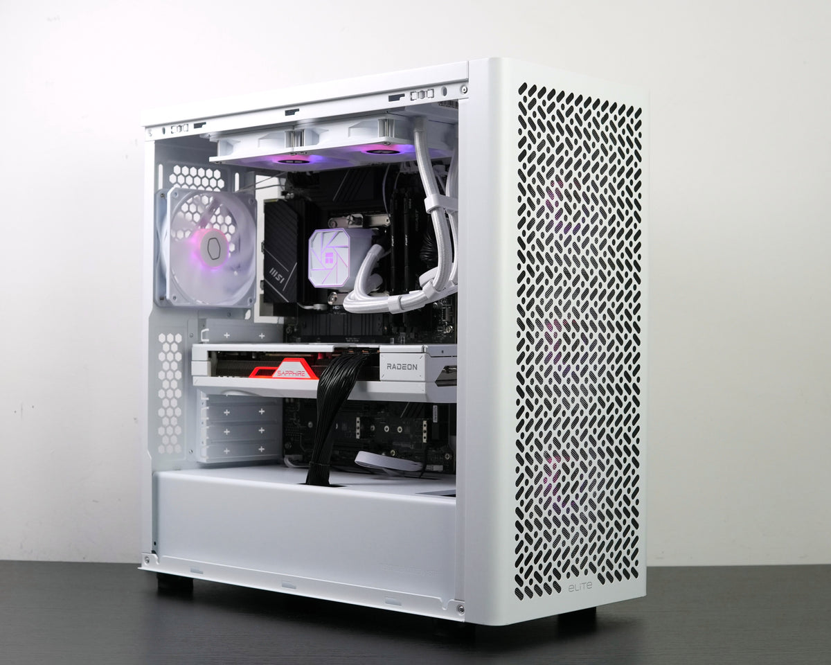 【半全新主機】Intel 14代 i7-14700KF x RX 7800 XT 16G PURE 頂級白色電競主機 (特大 VRAM 暢玩 3A 神機)