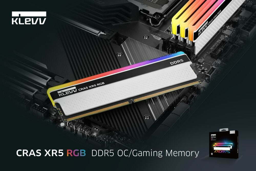 KLEVV 科賦 CRAS XR5 RGB Series DDR5 白色記憶體系列