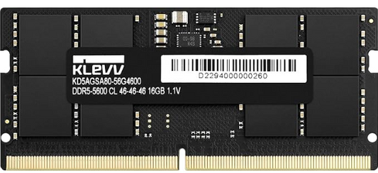 KLEVV科賦 DDR4/DDR5 SO-DIMM Memory Module 手提電腦RAM