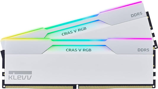 KLEVV 科賦 CRAS V RGB Series DDR5 白色記憶體系列