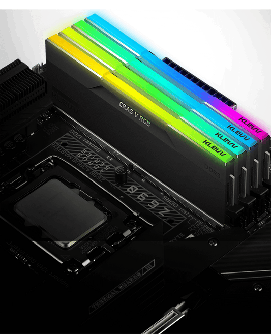 KLEVV 科賦 CRAS V RGB Series DDR5 黑色記憶體系列