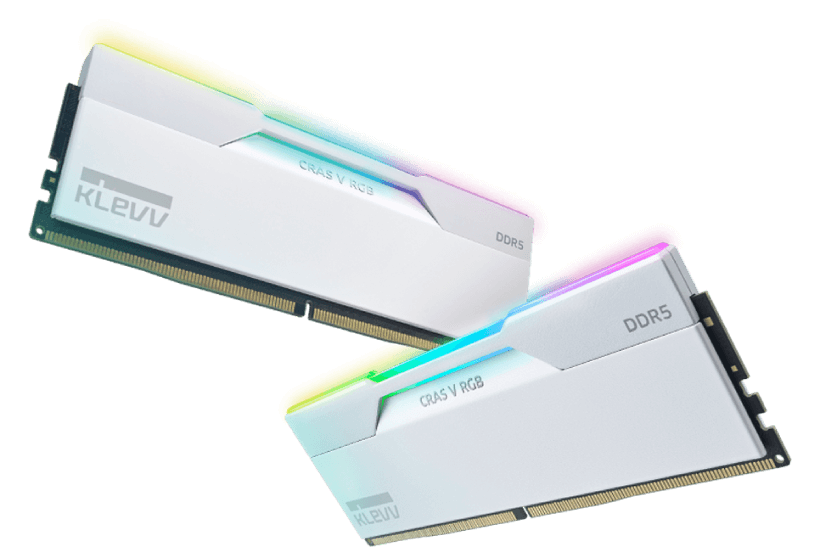 KLEVV 科賦 CRAS V RGB Series DDR5 白色記憶體系列