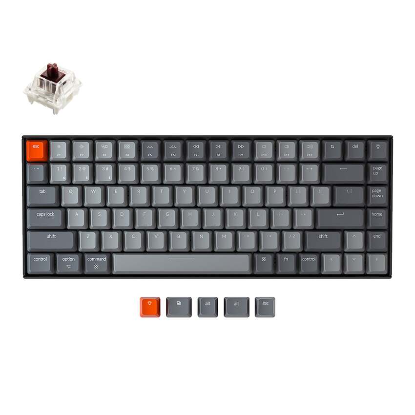 Keychron K2 Wireless Mechanical Keyboard - White Backlight Brown Switch