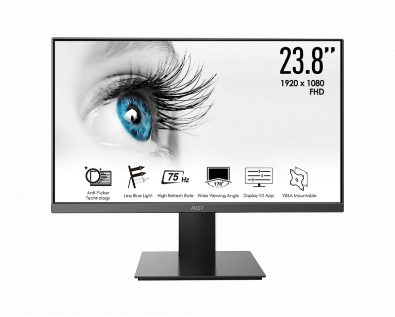 MSI PRO MP241X Business Productivity Monitor (23.8" FHD 75Hz 8ms)