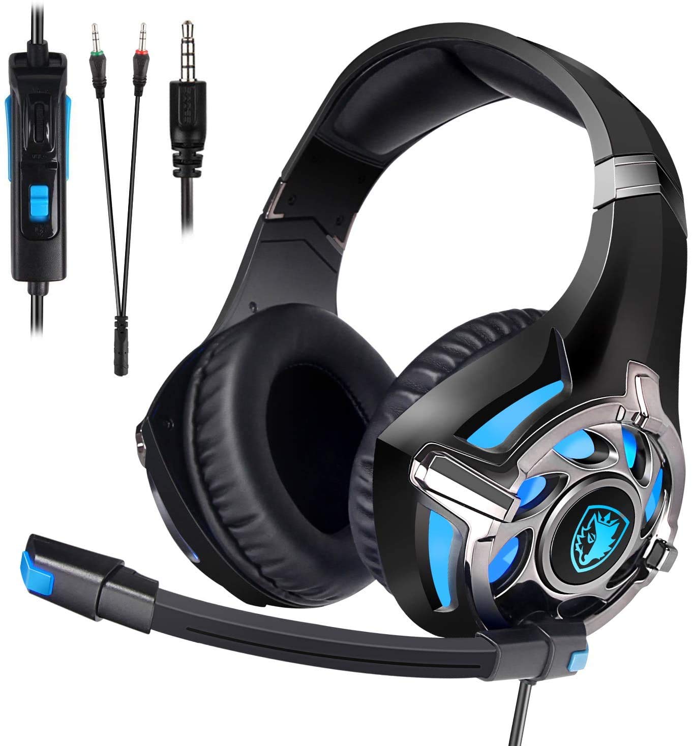SADES SA822 PC Gaming Headphone Stereo Sound Over-Ear Headphone