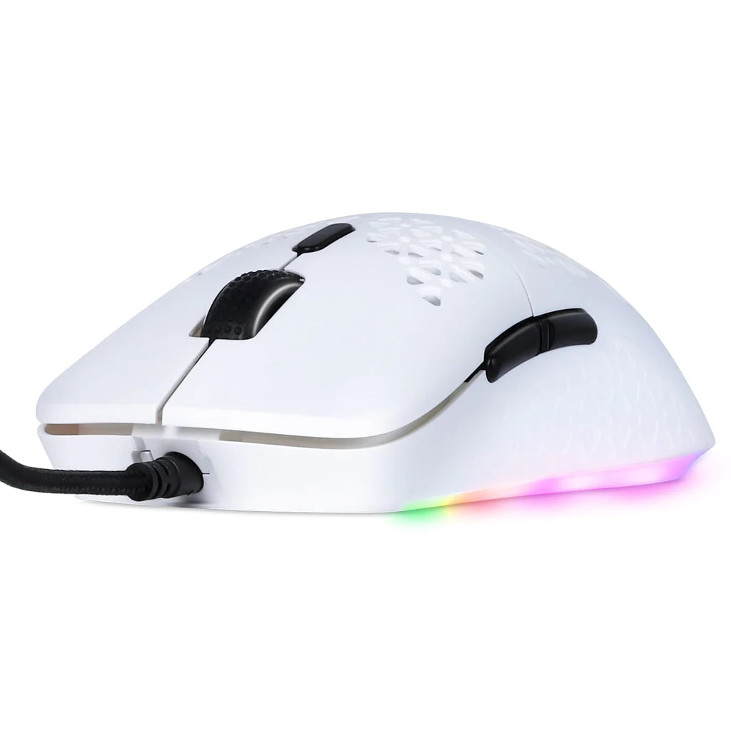 ONIKUMA CW911 Wired Gaming Mouse with Hollow (White)