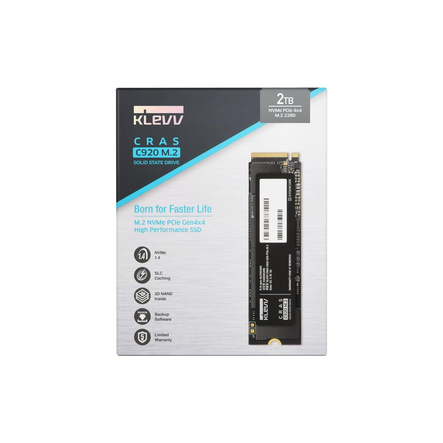 KLEVV CRAS C920 SSD M.2 NVMe PCIe Gen4x4 2TB