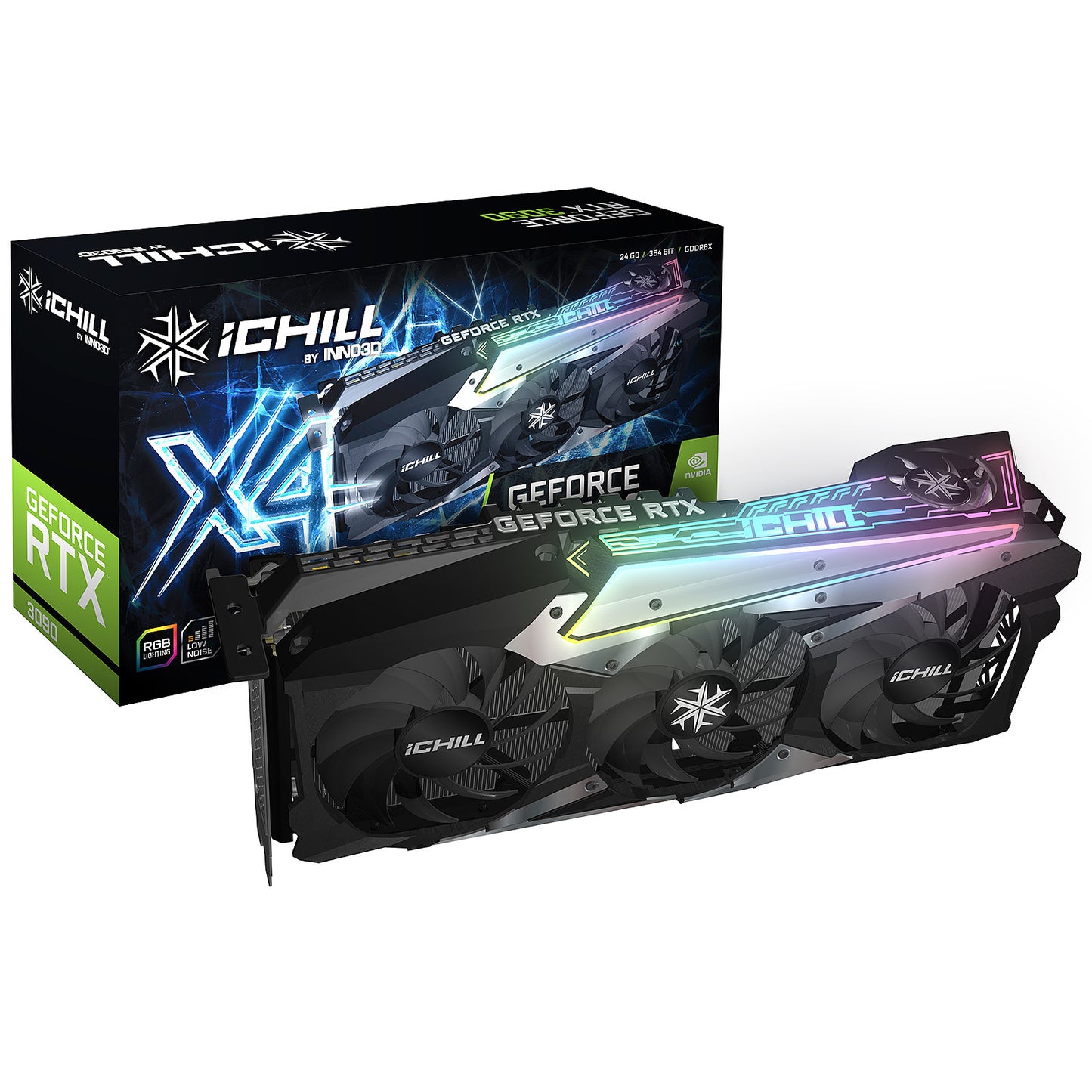 INNO3D iChill X4 GeForce RTX 3090 24G OC (RMA換新, 2年保養, 有單有盒)