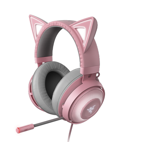 Razer Kraken Kitty - Quartz 電腦遊戲耳麥